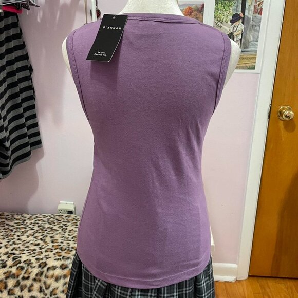 Y2K Purple Embellished Tank Top - Picture 4 of 5